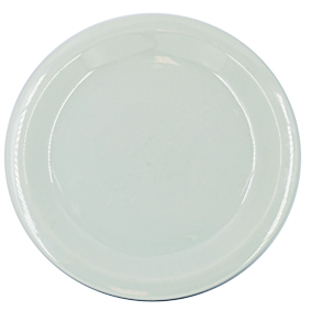 Prato de Mesa Branco Liso G com Borda
