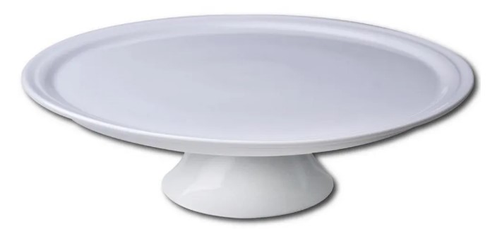 Boleira de Porcelana Redonda Branca Lisa 32 cm