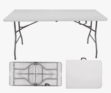Mesa Buffet Plástica Dobrável 180x70