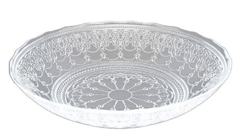 Saladeira de Vidro Rendada 50cm