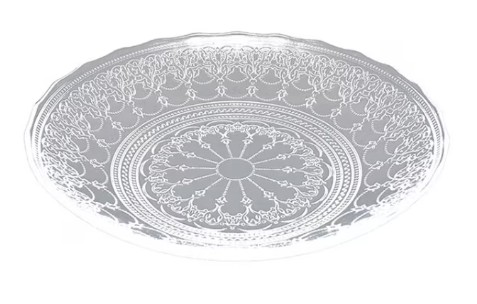 Saladeira de Vidro Rendada 40cm