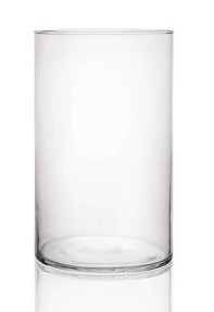 Vaso de Vidro Redondo Tubo D20,5cm h34cm