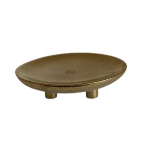 Fruteira Dourado Envelhecido com Pé