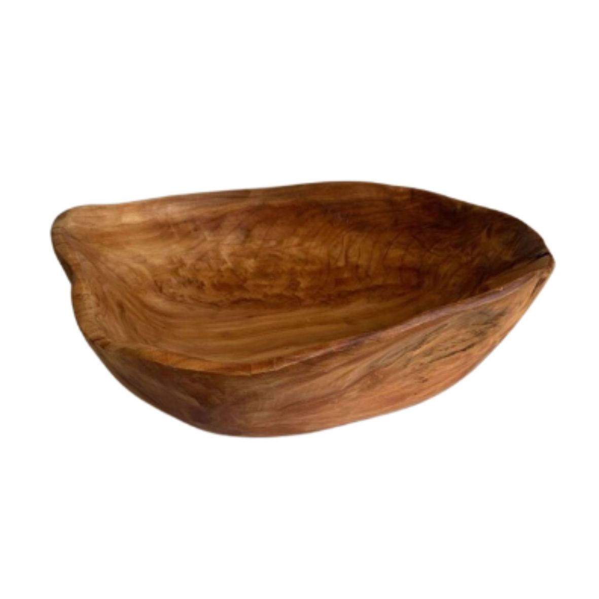 Travessa de Madeira Gamela Tronco Funda 42cm