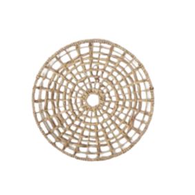 Cesto Redondo Palha Mandala P 50cm