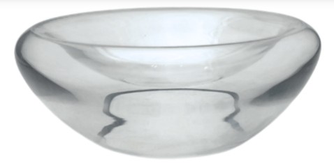 Saladeira de Vidro Duplo 20x8cm